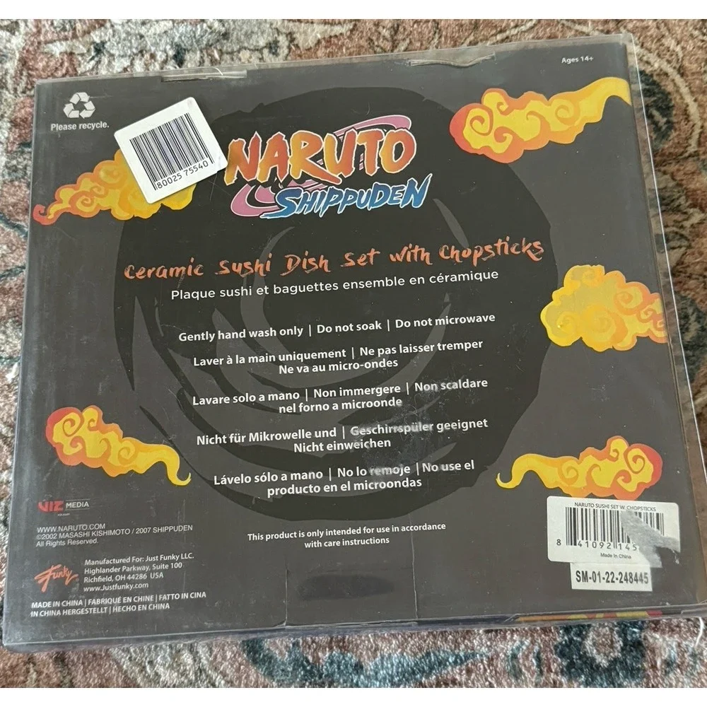 Naruto‎ Shippuden Exclusive Ninja Scroll Sushi Set - New!